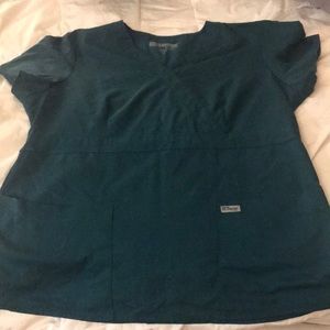 Size XL hunter green greys anatomy scrub top